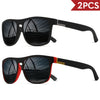 Classic Square Polarized Sunglasses - UV400 Protection for Driving, Fishing & Cycling