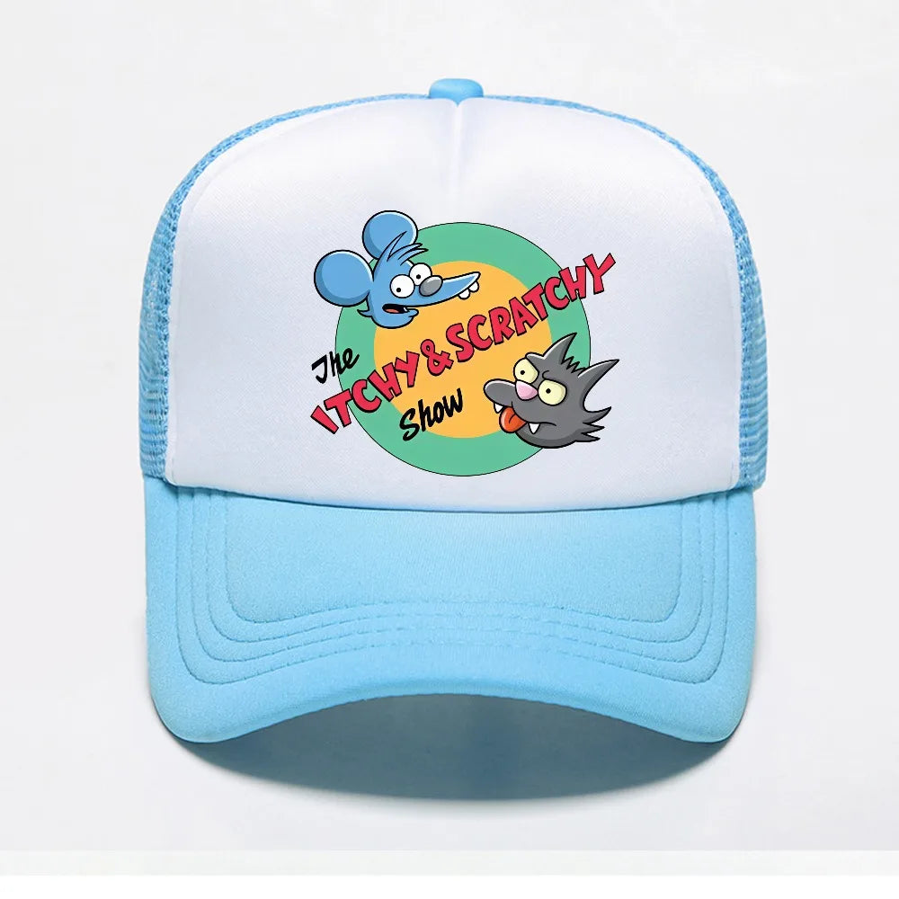 Breathable Mesh Trucker Hat with Adjustable Strap