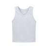 White sleeveless soccer training vest