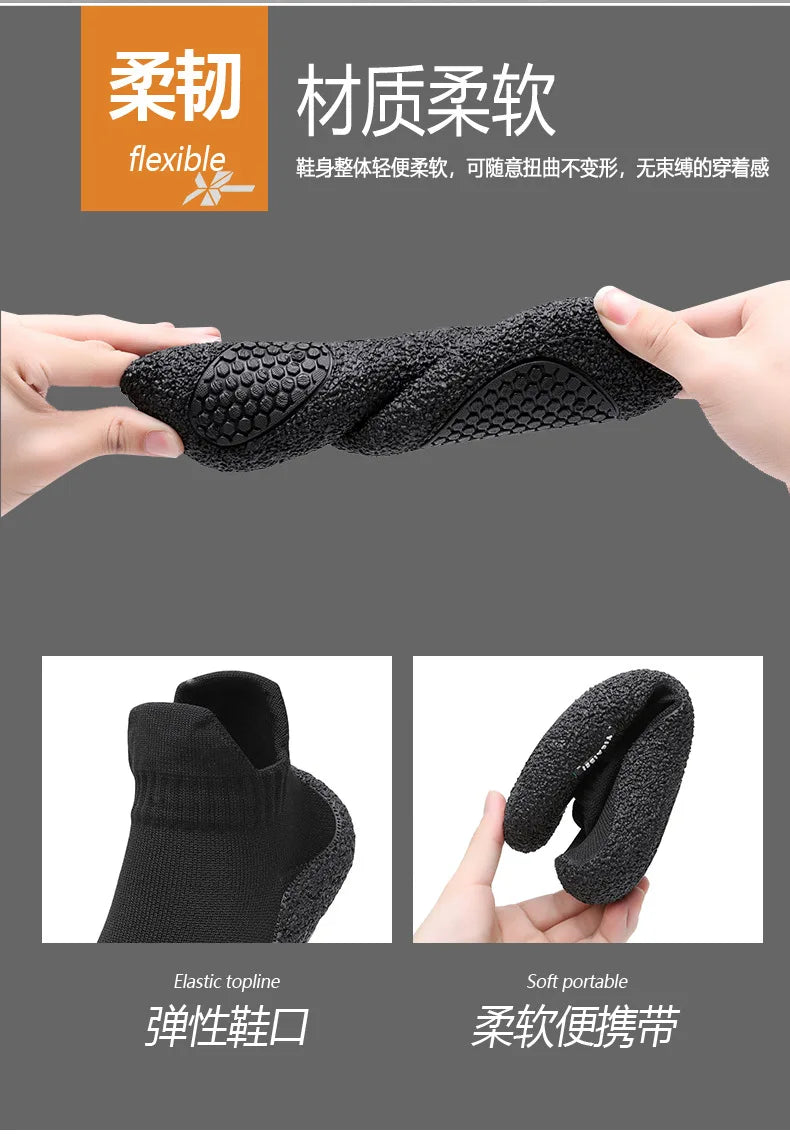 Close-up of black flexible mesh fabric used in athletic shoes for quick drying and breathability