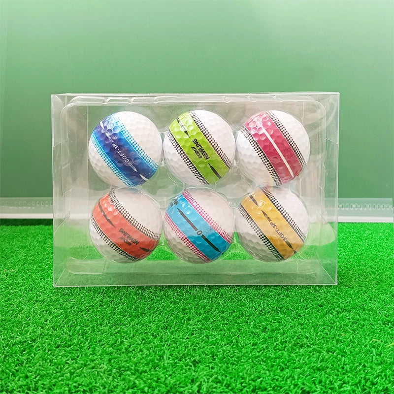 Premium Three-Layer Distance Golf Balls (6-Pack)