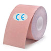 Rollo de cinta kinesiológica rosa con marca CE