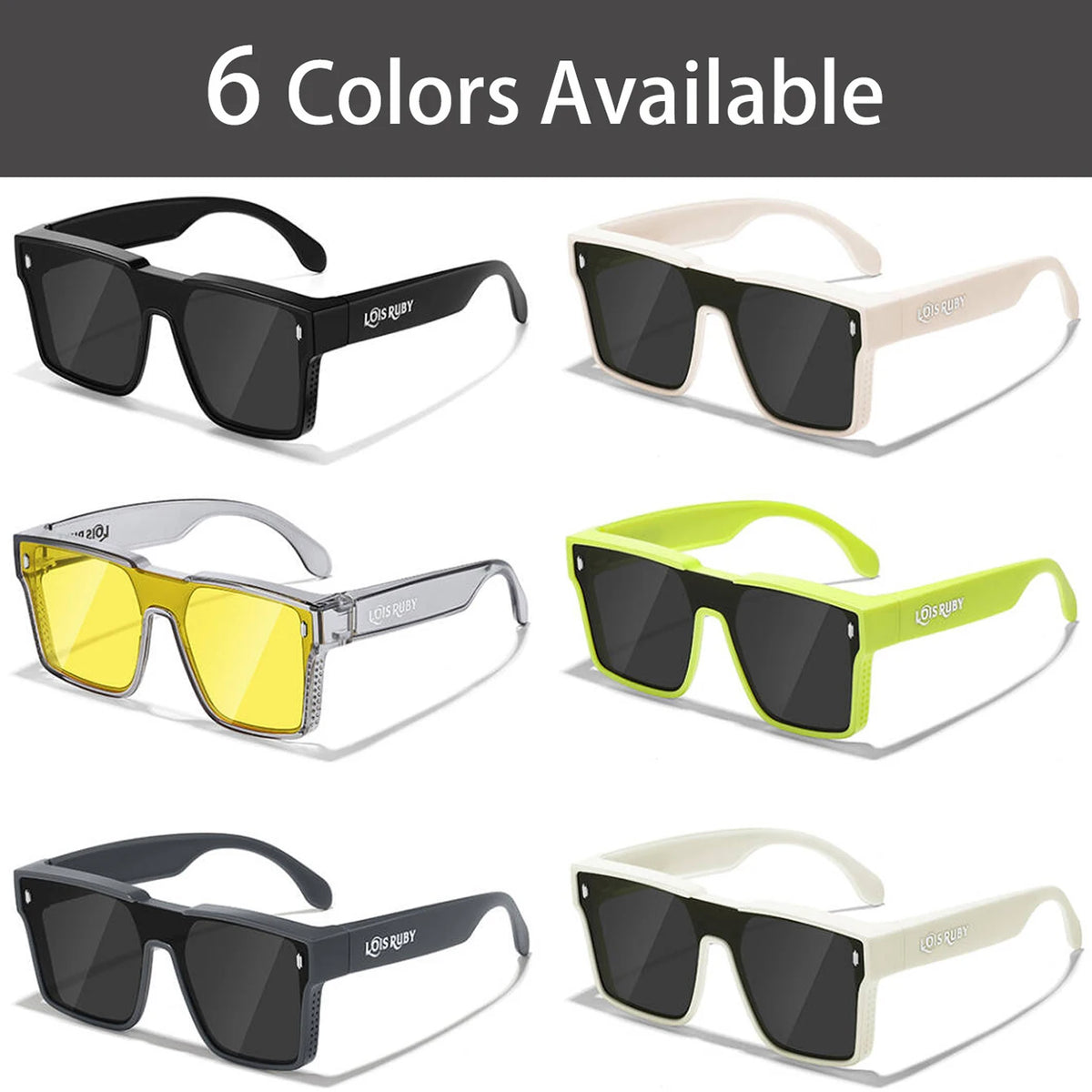 UV400 Oversized Sunglasses with Protective PU Case