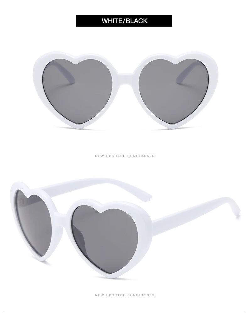 Polarized Heart-Shaped Sunglasses with UV Protection