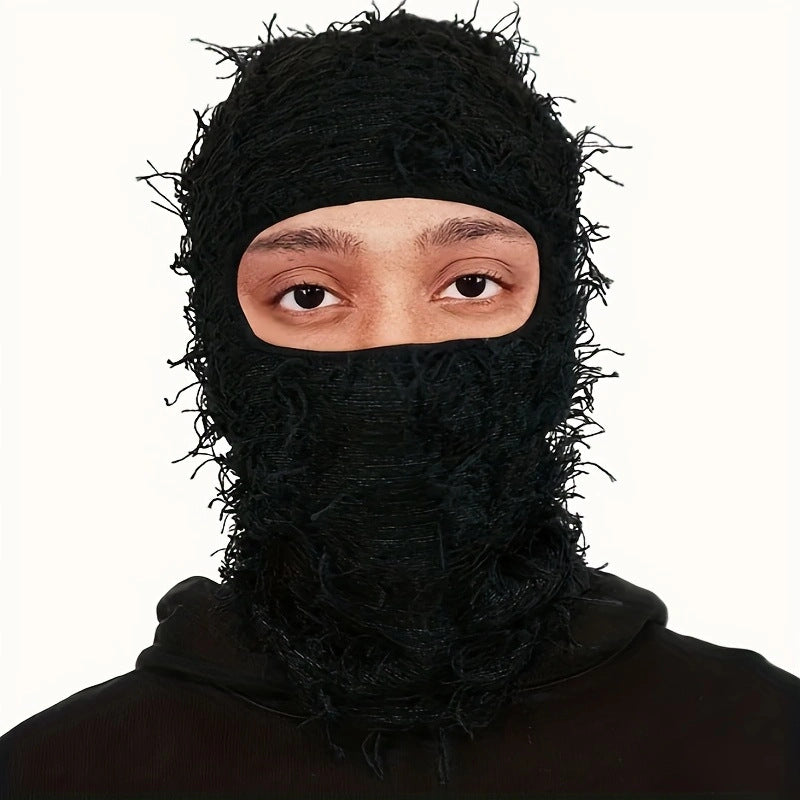 Fleece-Lined Knit Balaclava Ski Mask