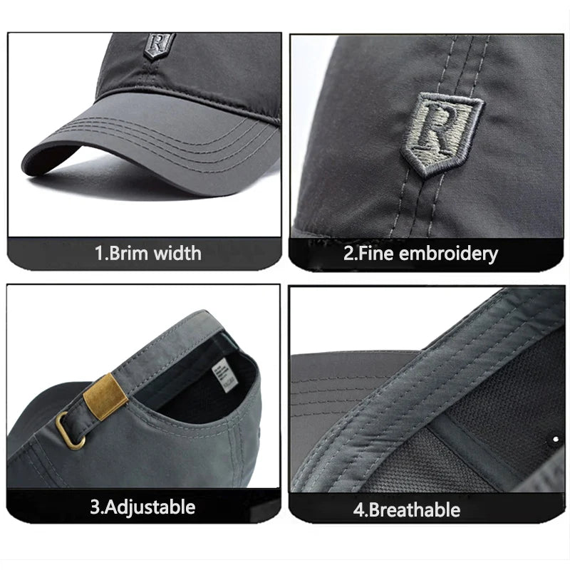 Quick-Dry Sun Hat for Men and Women with Adjustable Fit