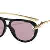Elegant Knot Double Beam Pilot Sunglasses