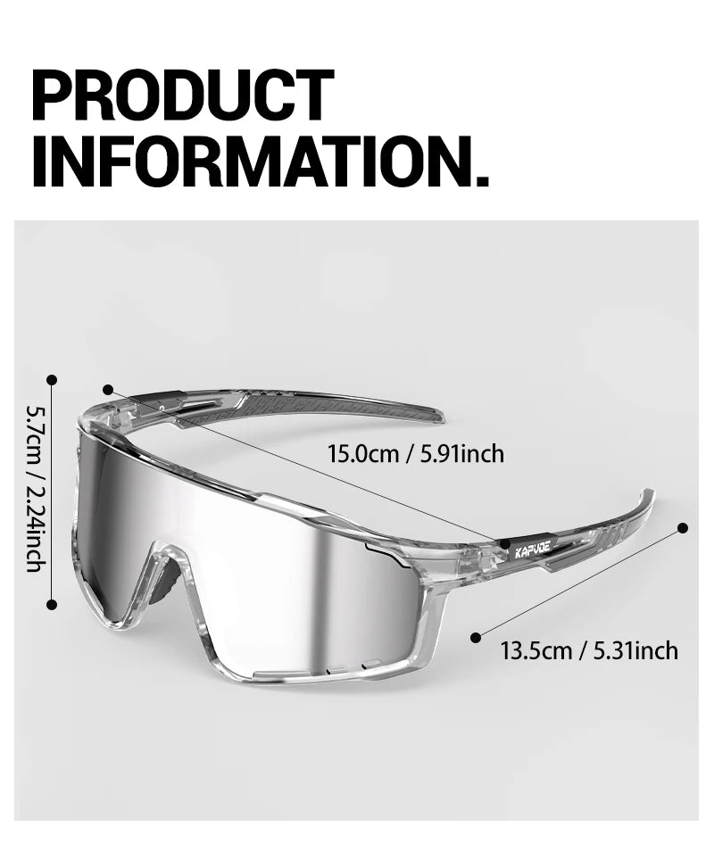 TR90 Cycling Glasses with Interchangeable Lenses for Men and Women