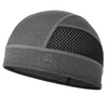 Casco de ciclismo gris oscuro transpirable con una capucha interior de malla de ventilación.