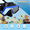 Premium 3-in-1 Snorkeling Set with Panoramic Mask, Dry Snorkel, and Adjustable Fins