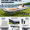 Portable Folding Camping Cot with Padded Mattress
