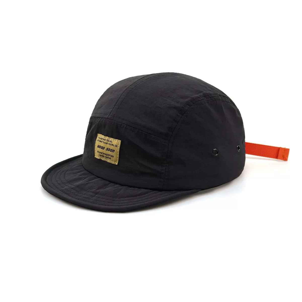 Quick-Dry 5-Panel Baseball Cap with Adjustable Strap