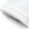 Close-up of white seamless taped cycling cuffs for summer riding gloves