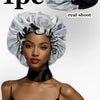Reversible Satin Sleep Cap with Adjustable Fit