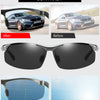 Rimless Polarized Sunglasses for Men | Lightweight Aluminum-Magnesium Frame with UV400 Protection