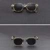 Retro Tortoiseshell Acetate Square Sunglasses