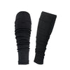 Black performance rugby leg covers for football training, shown vertically.