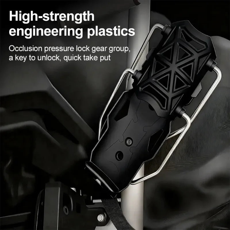 Black high-strength engineering plastic occlusion pressure lock gear group for a universal rotating cup holder.