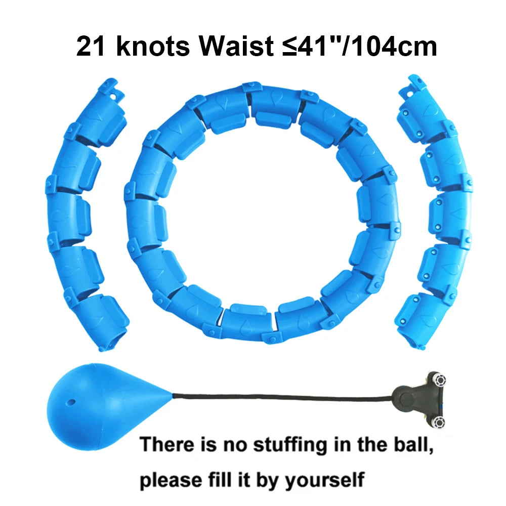 Adjustable Weighted Exercise Hoop for Core and Waist Toning