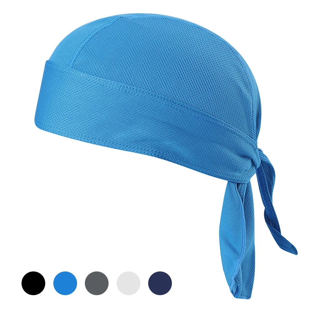 Moisture-Wicking Cycling Headband with Sun Protection