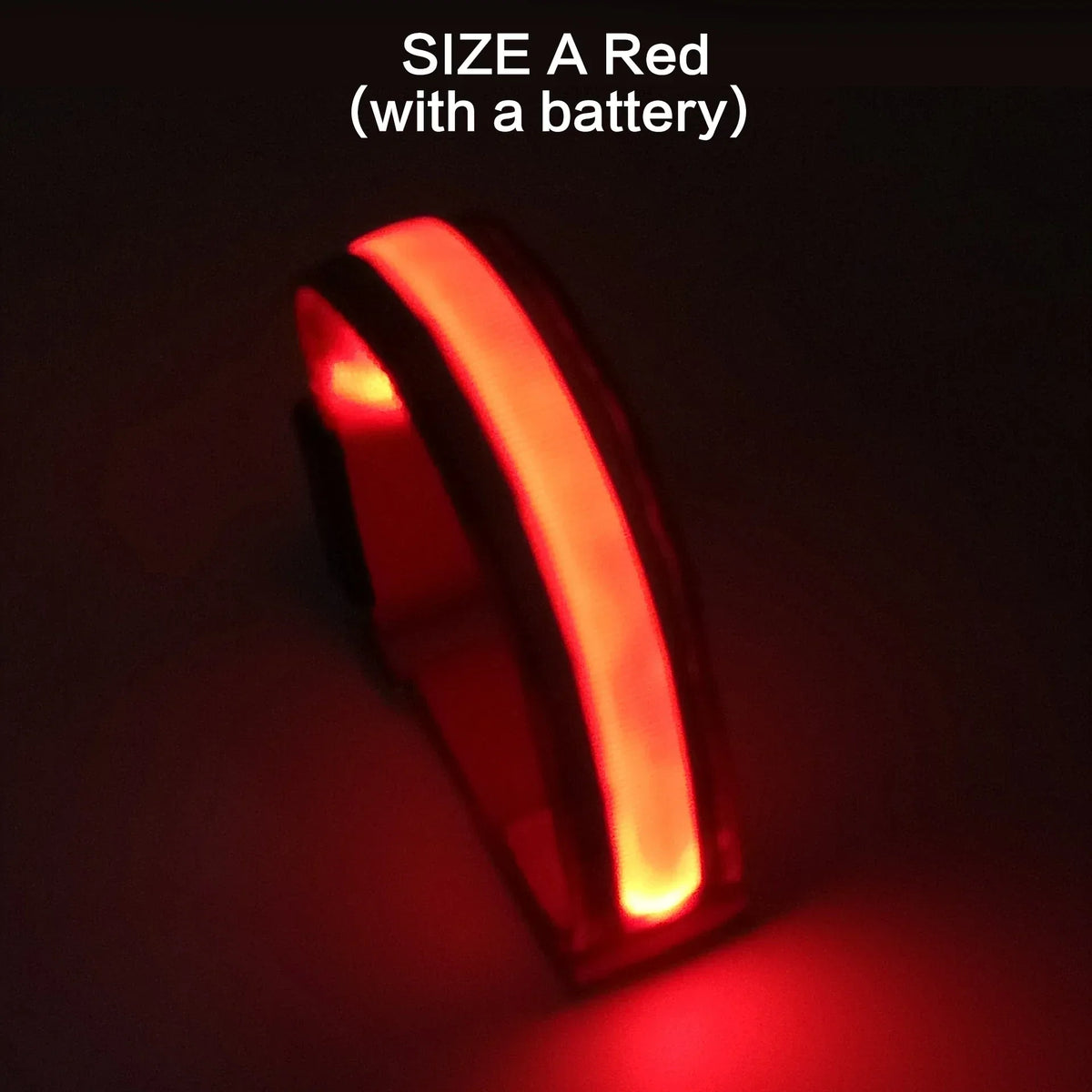 USB Rechargeable LED Safety Armband for Night Running and Cycling
