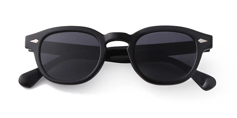 Retro Round Sunglasses with UV400 Protection