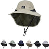 Wide Brim Sun Hat with Neck Flap for Outdoor Adventures