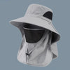 Wide Brim Bucket Hat with Neck Protection