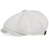 Unisex Linen Newsboy Cap – Retro Octagonal Beret