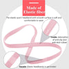 Pinkes elastisches Sport-Headband mit glatter Oberfläche und rutschfester Gummi-Innenseite.