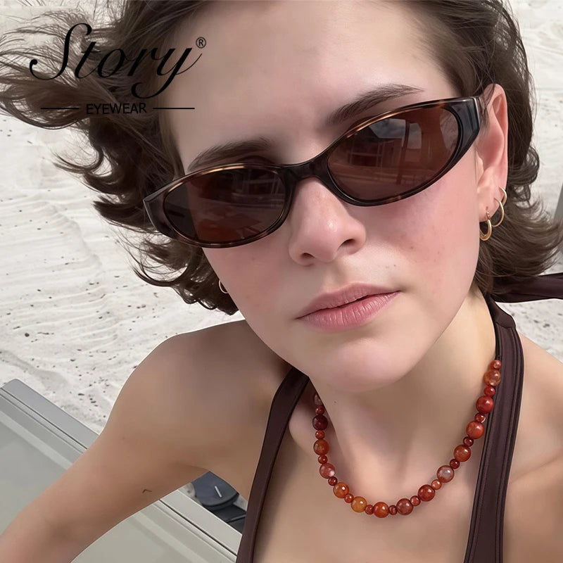 Retro Tortoiseshell Oval Sunglasses