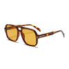 Double Bridge Square Aviator Sunglasses - Retro UV400 Protection for Men and Women