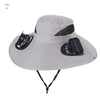 Solar-Powered Cooling Fan Hat with UV Protection