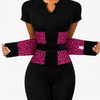 Leopard Print Waist Trainer with Double Belt Closure