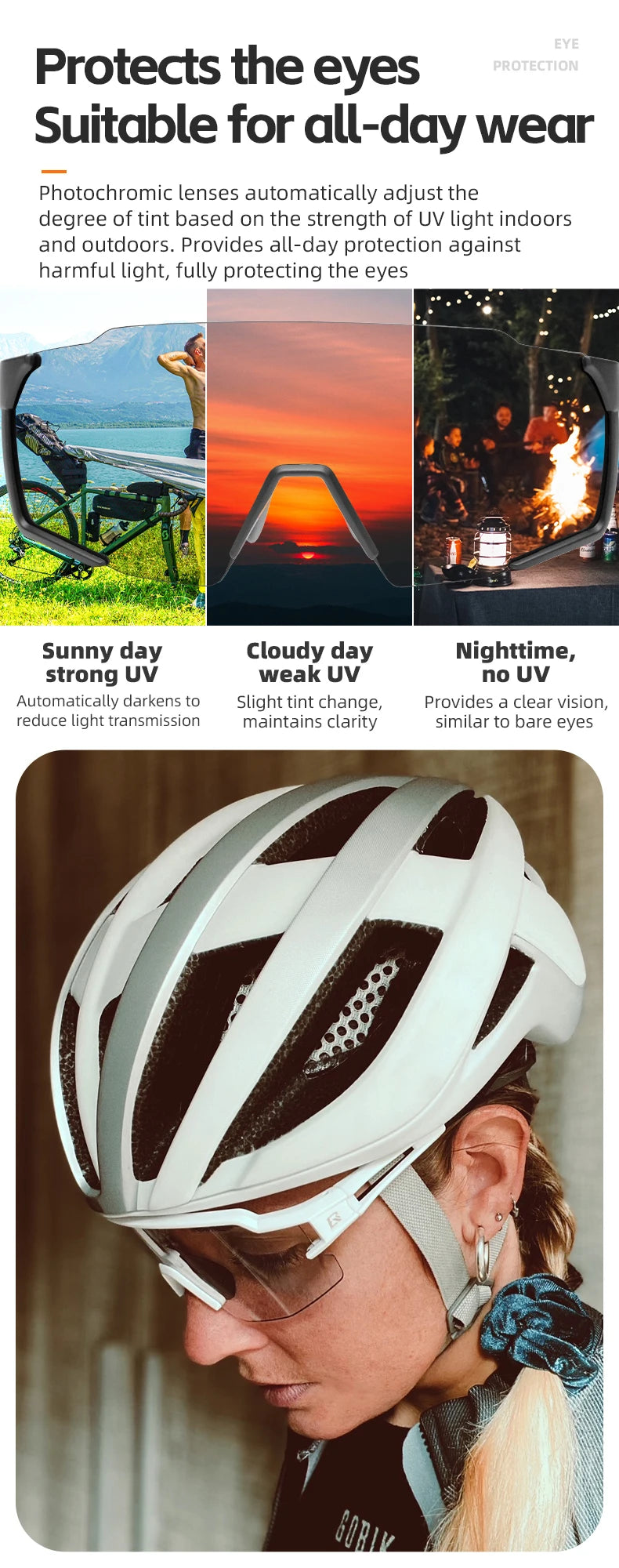 Polarized Cycling Sunglasses with UV400 Protection