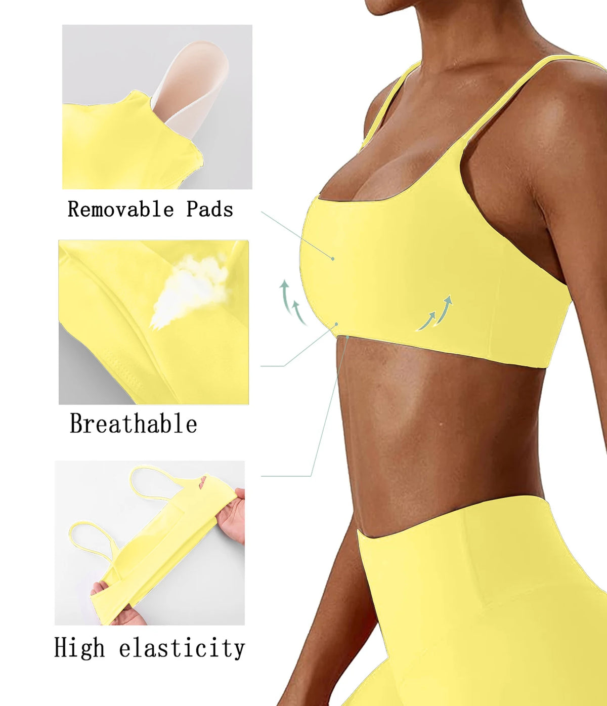 Ultra-Supportive Sports Bra for Yoga and Fitness