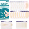 Box of 36 pieces of gel blister bandages for protecting toes, feet, and heels