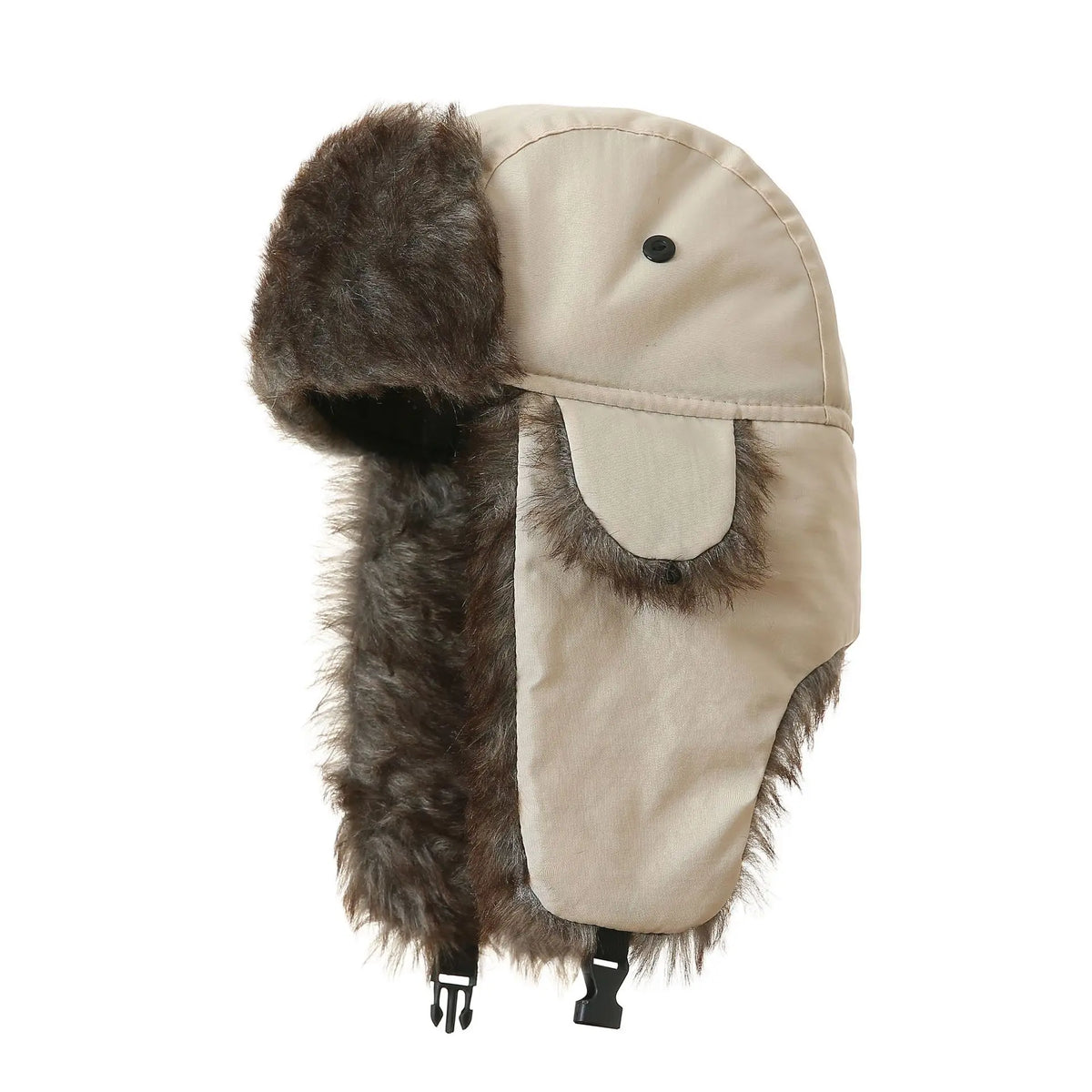 Men's Winter Trapper Hat with Faux Fur Ear Flaps