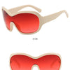 Oversized Pilot Sunglasses with Gradient Lenses