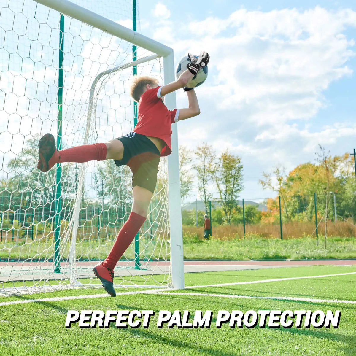 Goalkeeper Gloves with Fingersave Protection