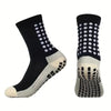 Schwarz-weiß rutschfeste Sportsocken für Fußball und Basketball