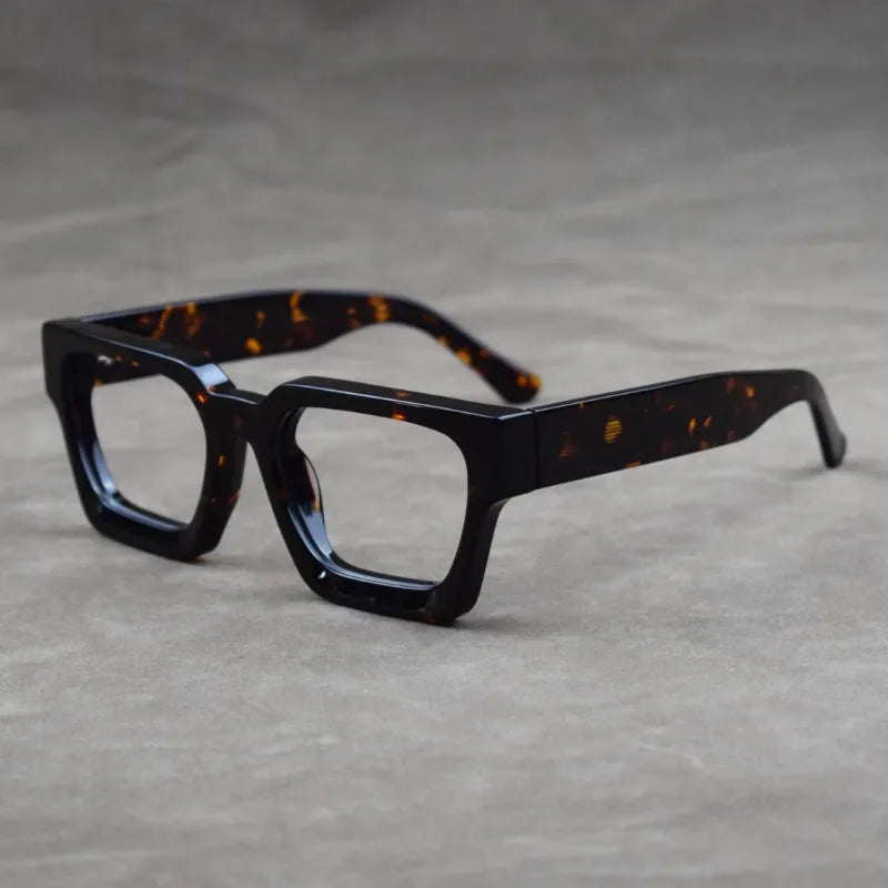 Retro Square Blue Light Blocking Glasses for Men and Women