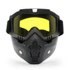 Protective Motorcycle Face Mask with Full-Face Goggles