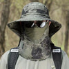 Wide Brim Bucket Hat with Neck Protection