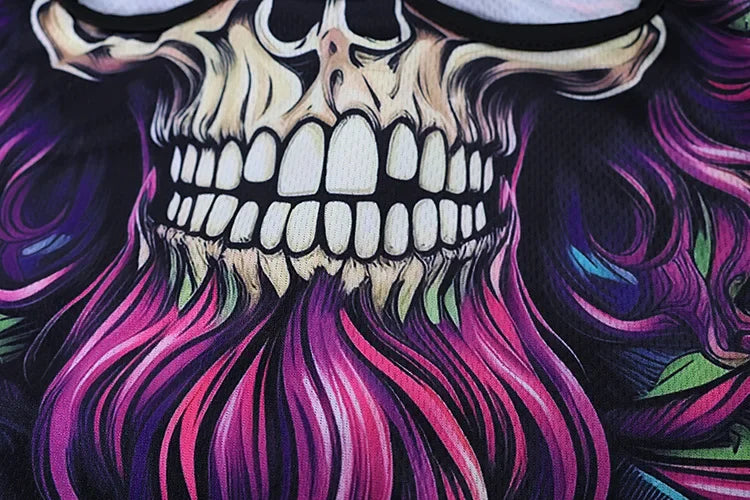 Skull Print Full Face Balaclava for Motorcycle & Outdoor Sports