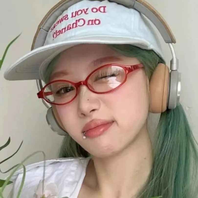 Retro Oval Anti-Blue Light Glasses for Women