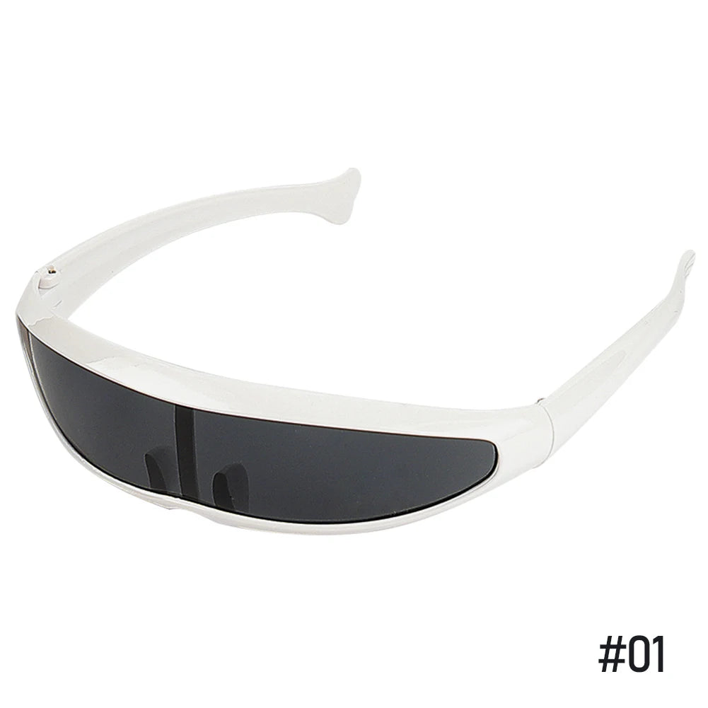 Futuristic Cyclops Visor Sunglasses with UV400 Protection