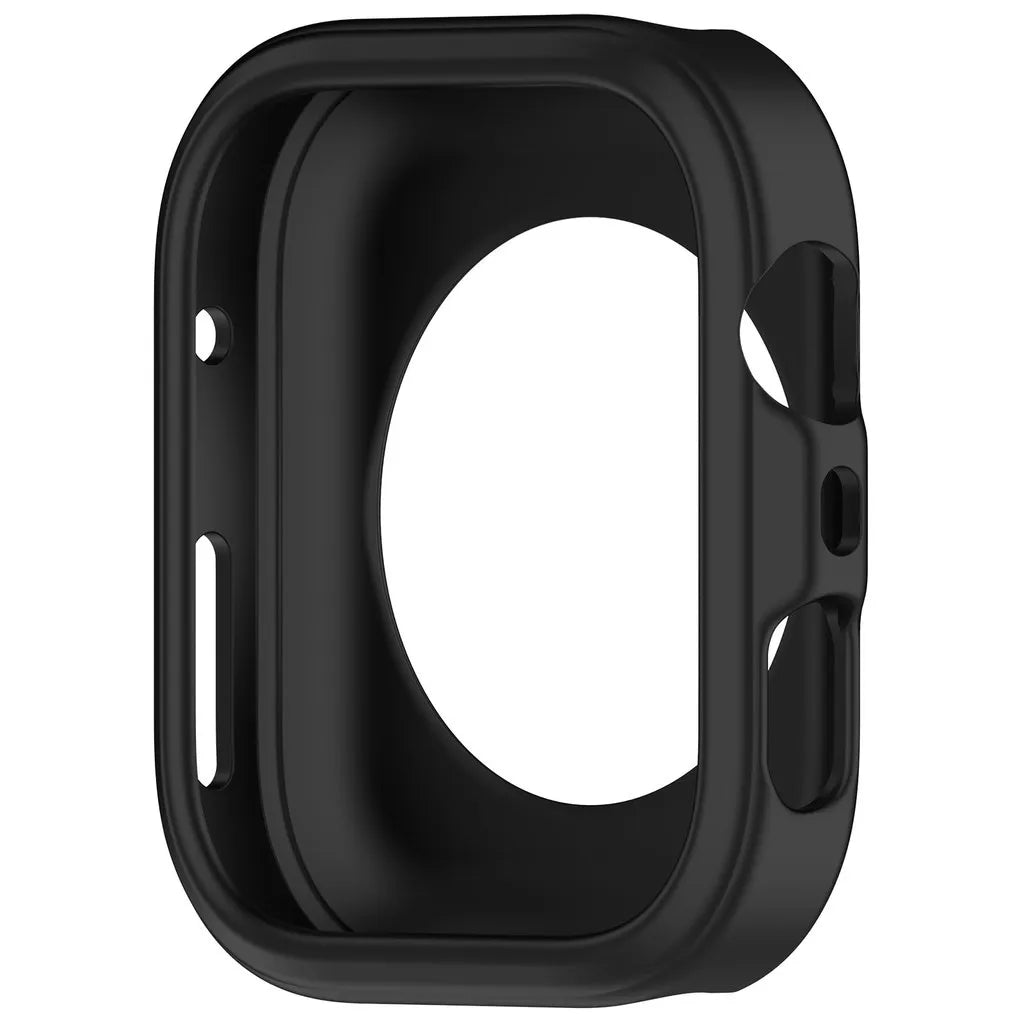 Coque de protection en silicone noir pour une Huawei Watch Fit 4 ou Pro.