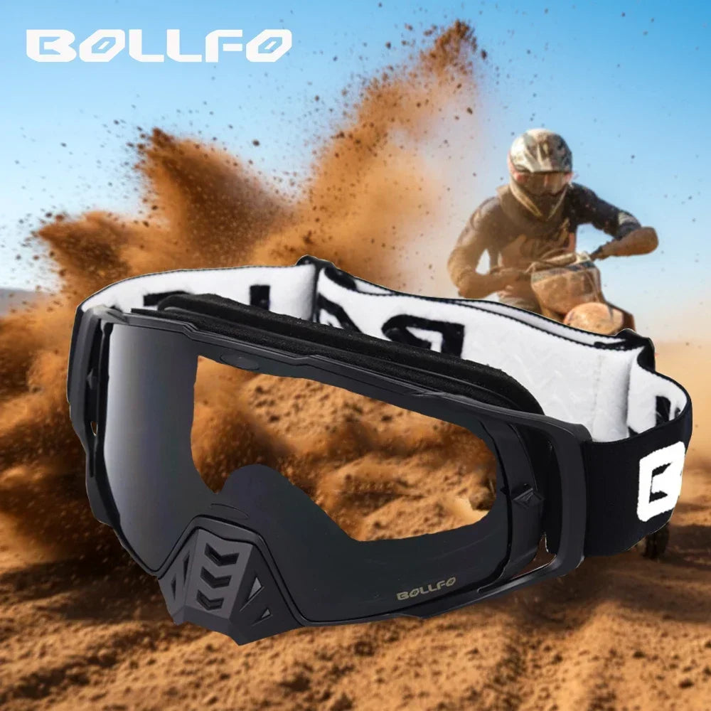 Dustproof Motocross Goggles with UV400 Photochromic Lens
