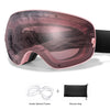Outdoor Ski Goggles with Protective Case and Anti-Fog Lenses